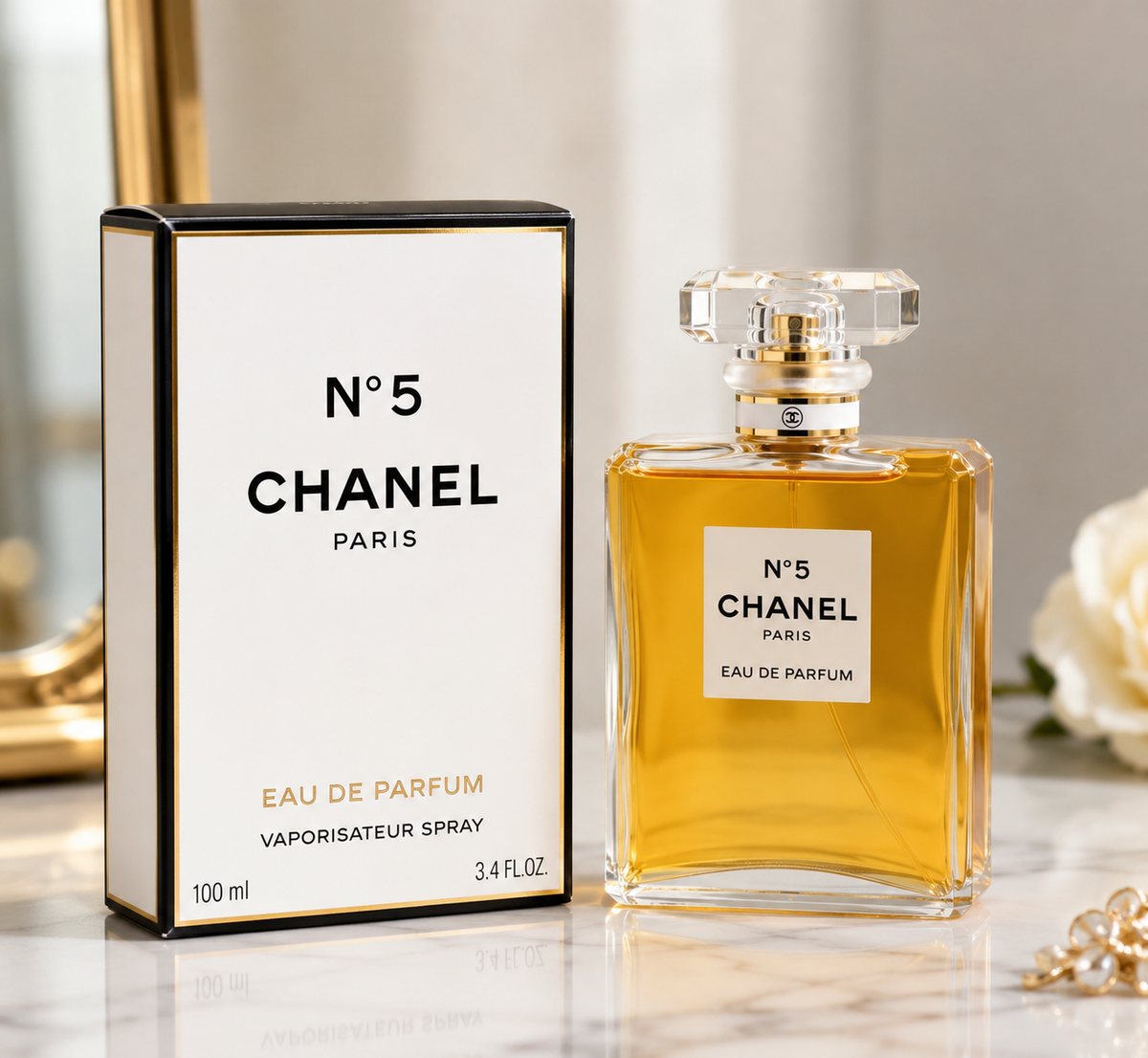 CHANEL N°5 Eau de Parfum Spray 100ml (3.4 FL.OZ.) for Women
